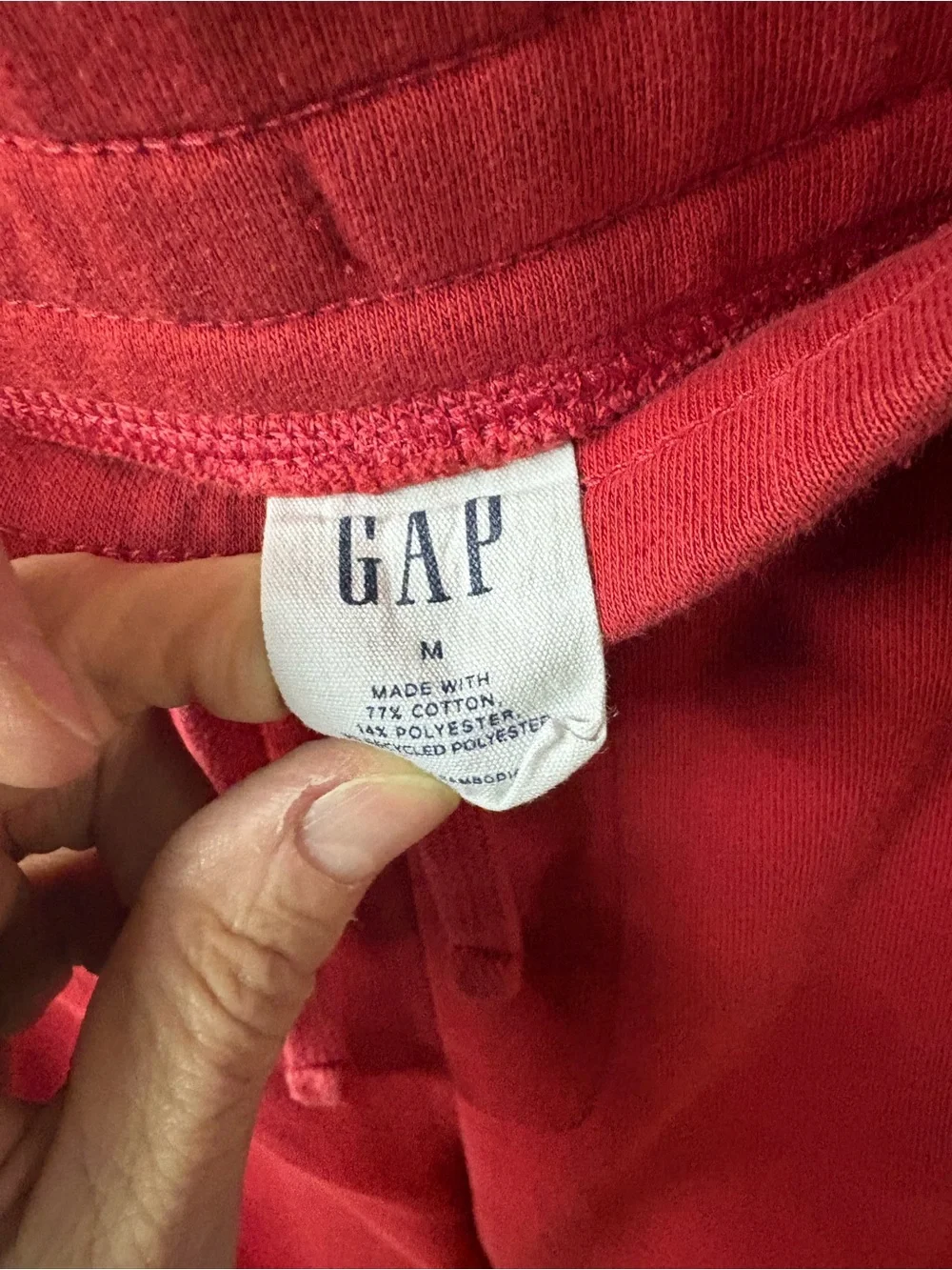 😍GAP Red Pull-On Joggers with Drawstring